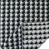 Italian 'digital houndstooth' reversible stretch jacquard