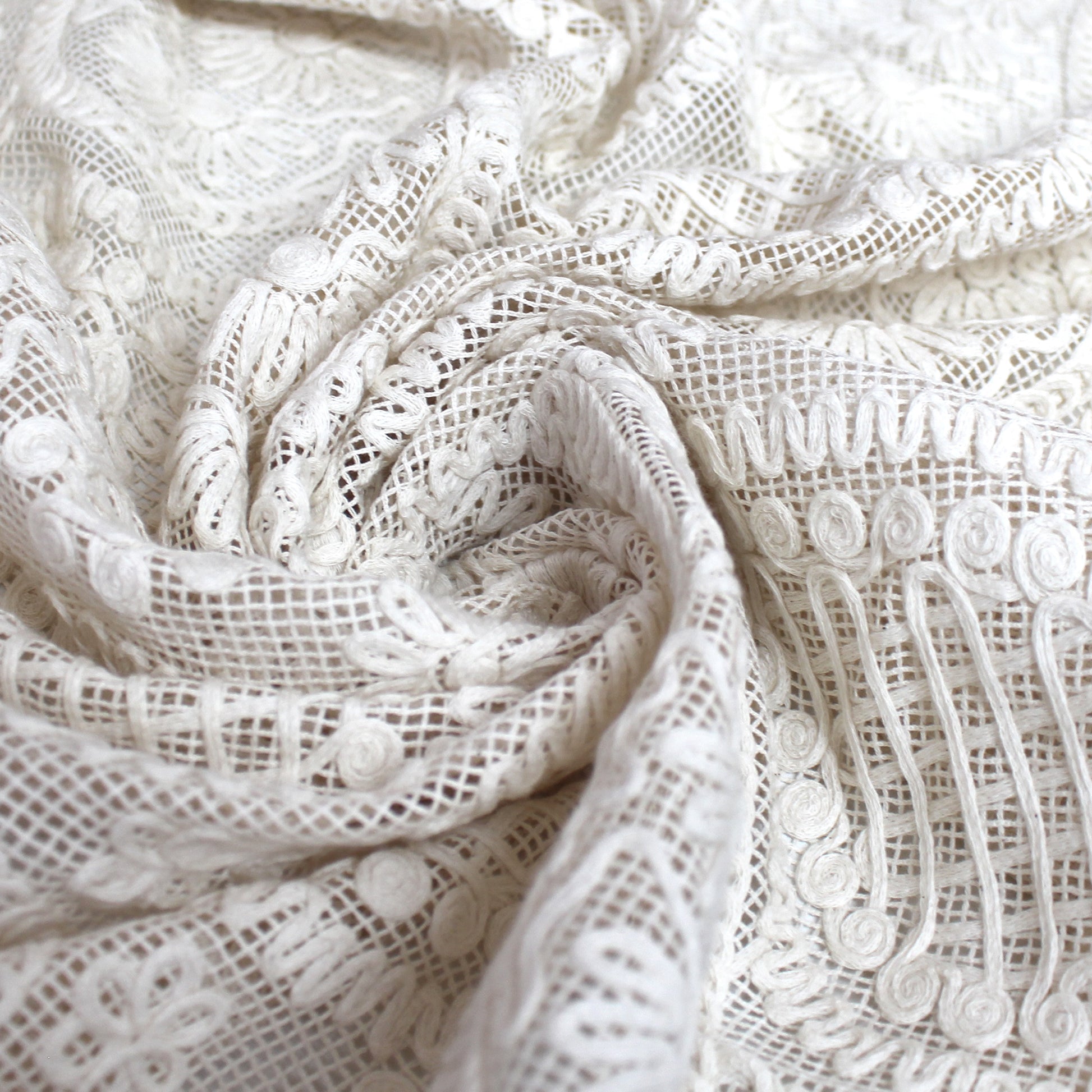 'coastal couture' exquisite 100% cotton lace, Oeko-Tex cert.
