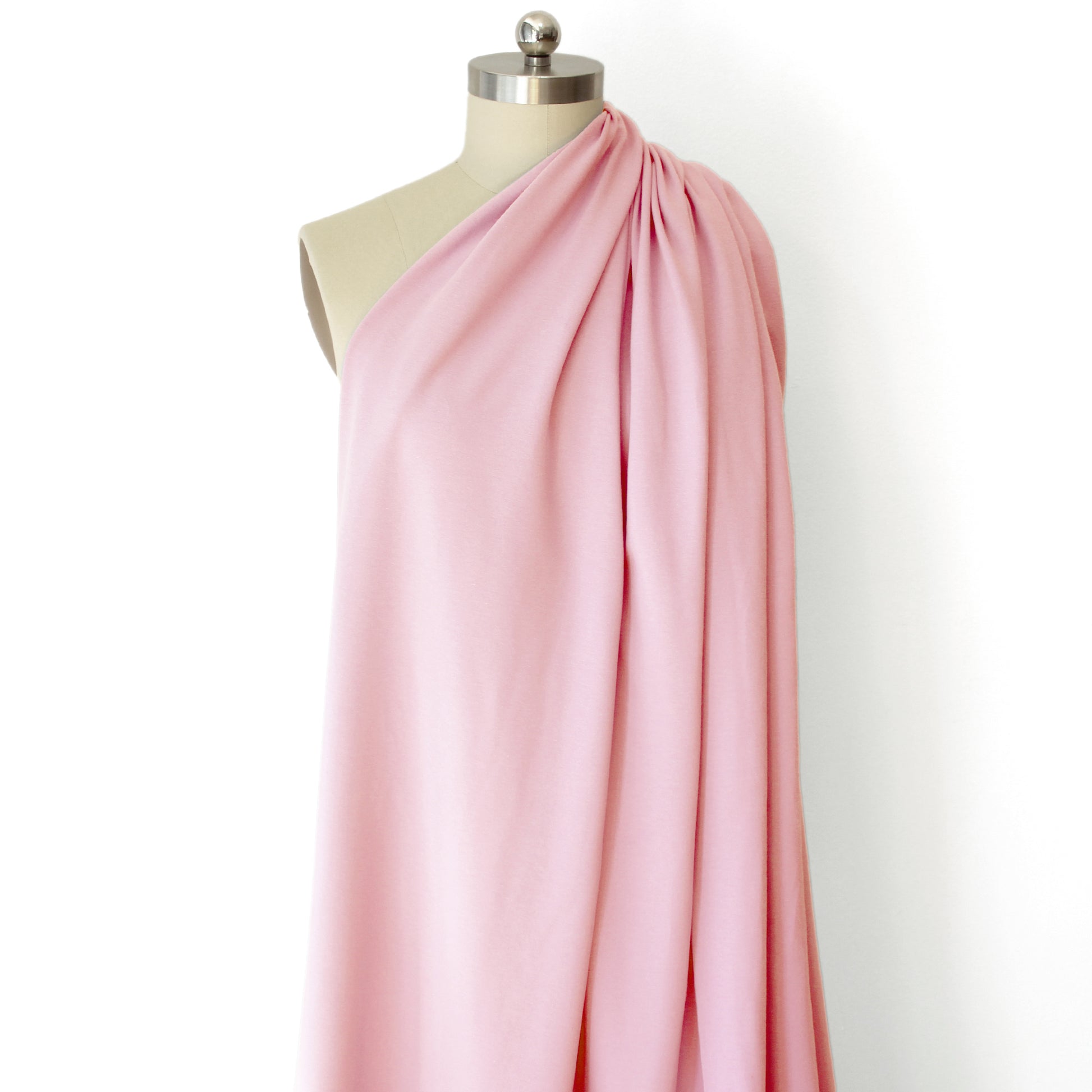 eco fleece cotton sweatshirt knit - soft pink