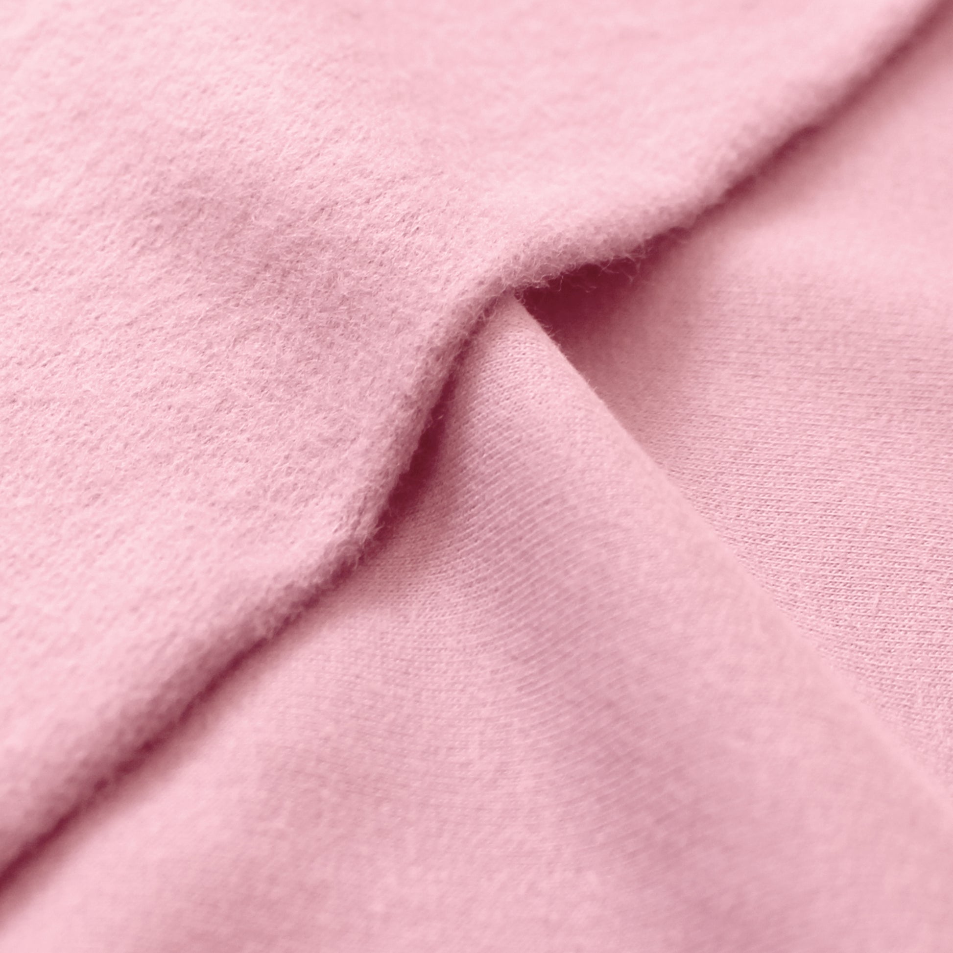 eco fleece cotton sweatshirt knit - soft pink