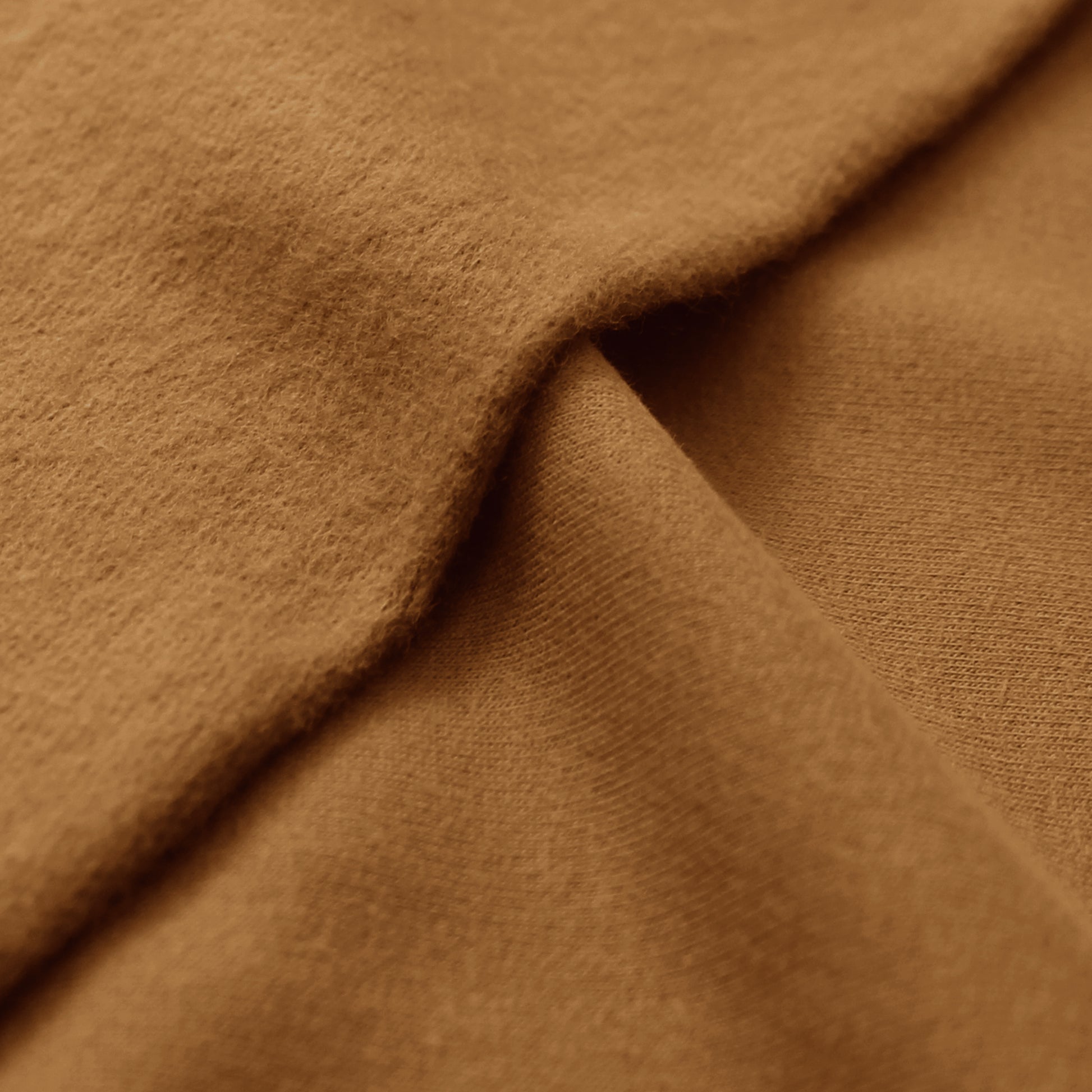 eco fleece cotton sweatshirt knit - fawn