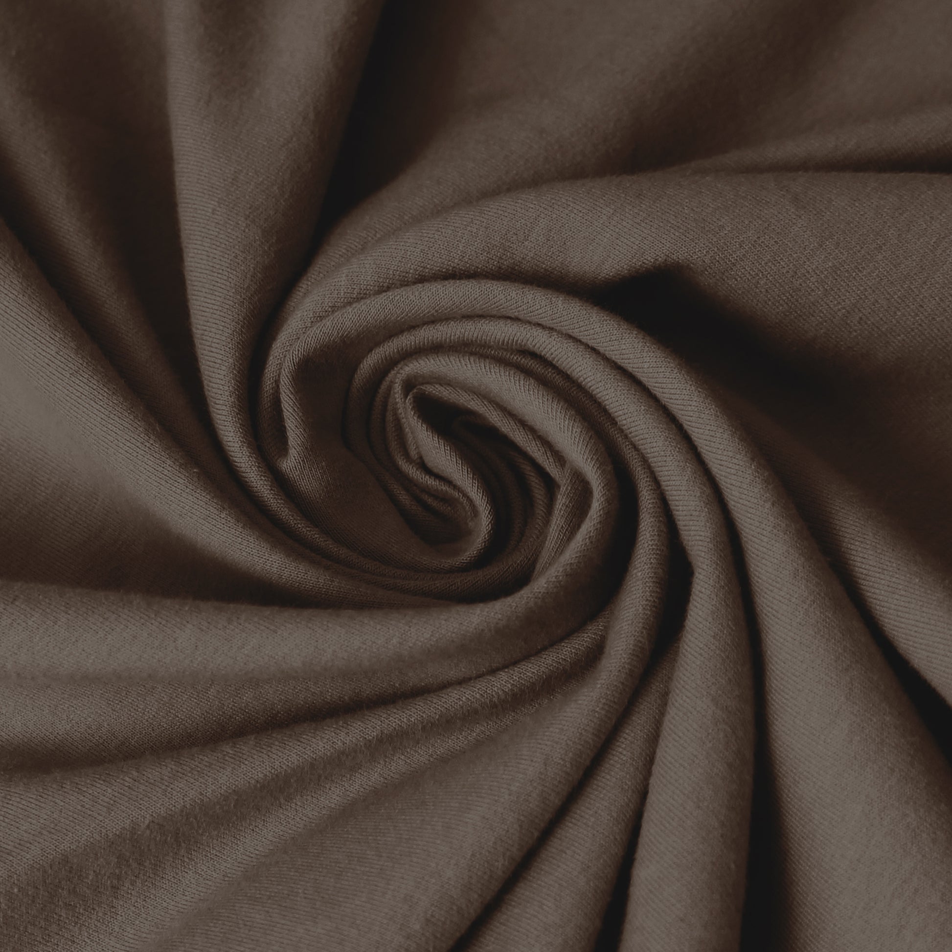 eco fleece cotton sweatshirt knit - cocoa
