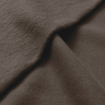 eco fleece cotton sweatshirt knit - cocoa