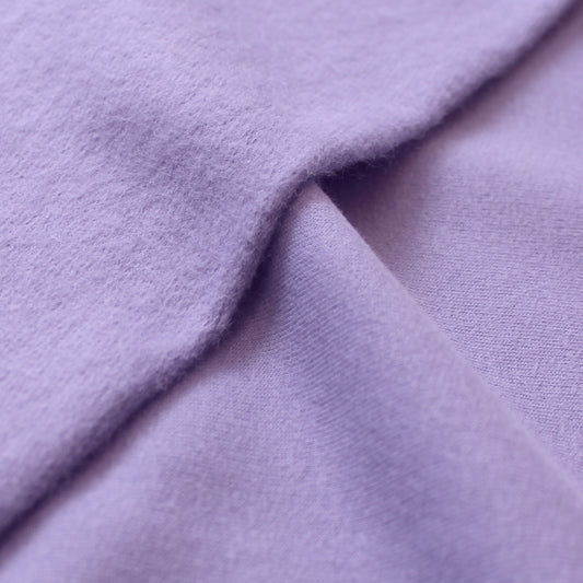 eco fleece cotton sweatshirt knit - purple lilac