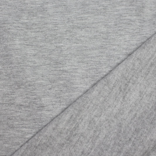 eco fleece cotton sweatshirt knit - medium heathered gray