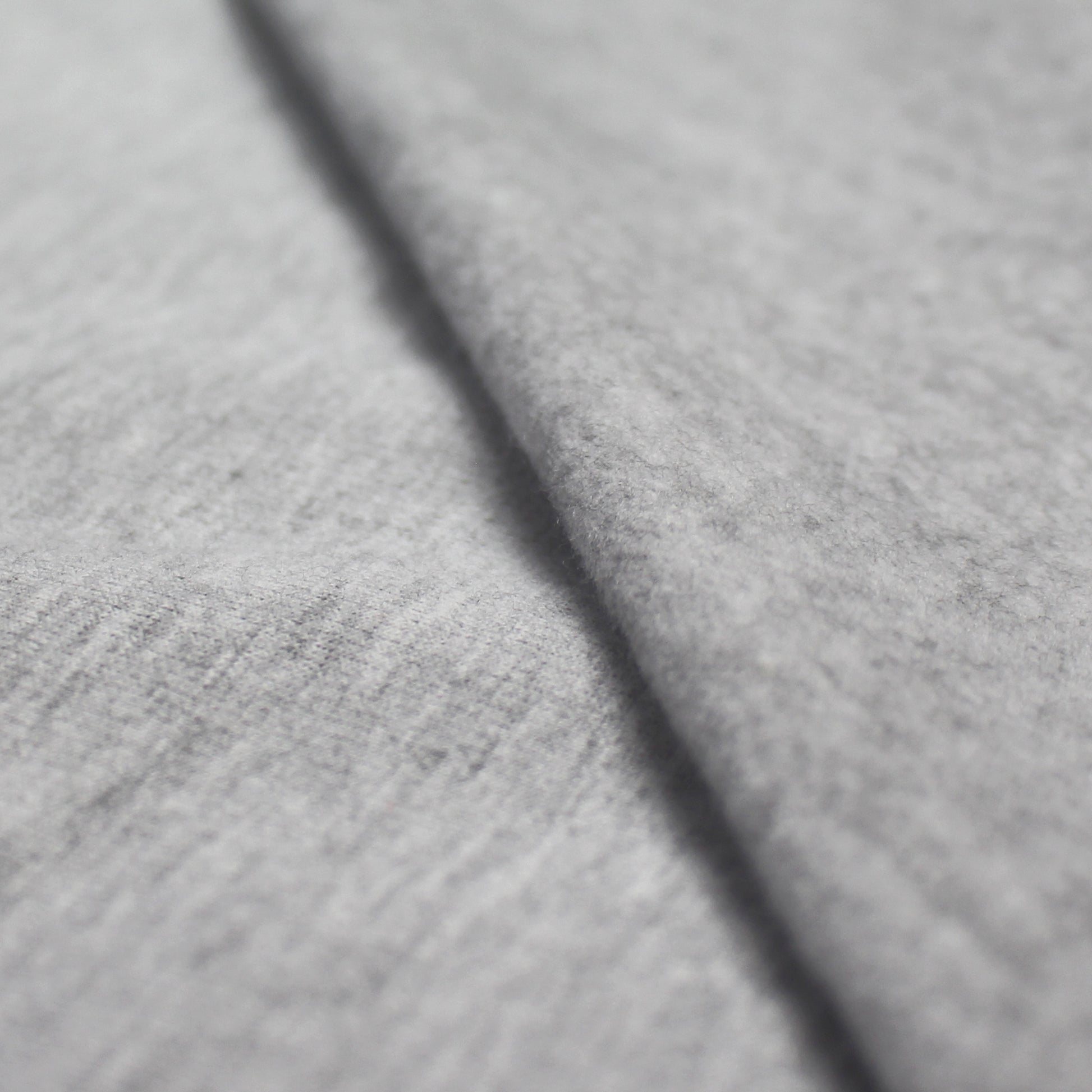 eco fleece cotton sweatshirt knit - medium heathered gray