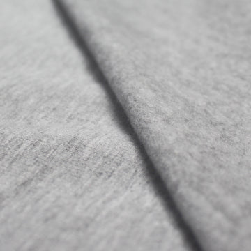 eco fleece cotton sweatshirt knit - medium heathered gray