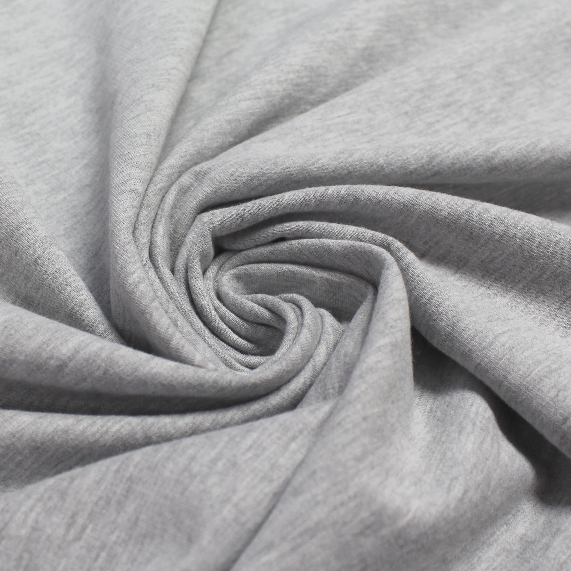eco fleece cotton sweatshirt knit - medium heathered gray