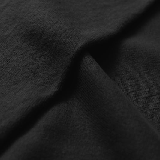 eco fleece cotton sweatshirt knit - black