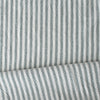 organic 'breton' stripe textured organic cotton woven - sea glass