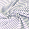 organic 'breton' stripe textured organic cotton woven - beachy blue