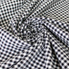 textured organic cotton woven gingham - black/white
