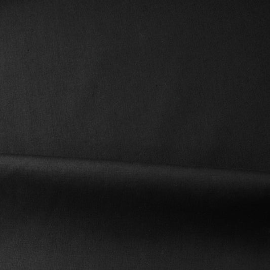 stretch poplin shirting - black Oeko-Tex cert.