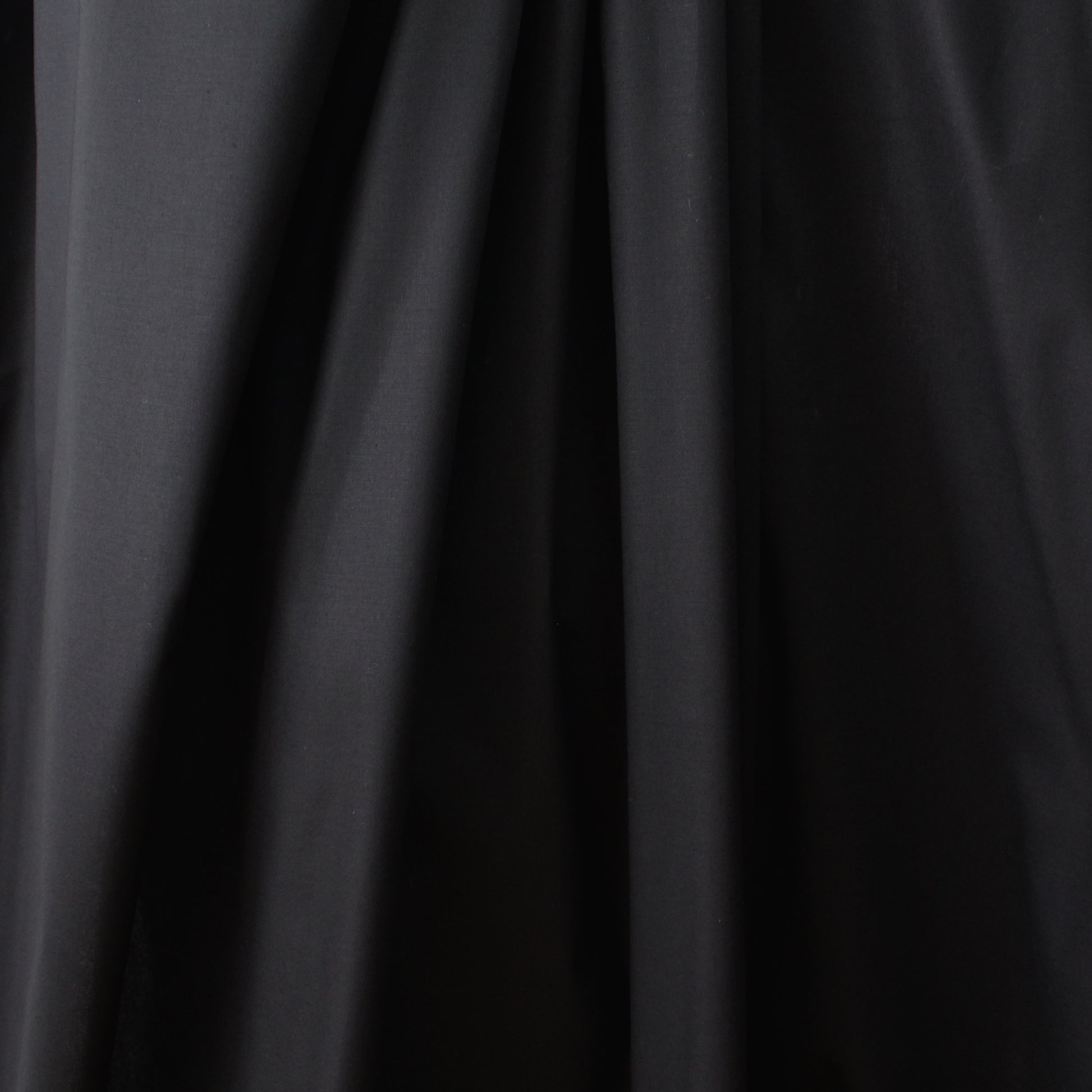 stretch poplin shirting - black Oeko-Tex cert.