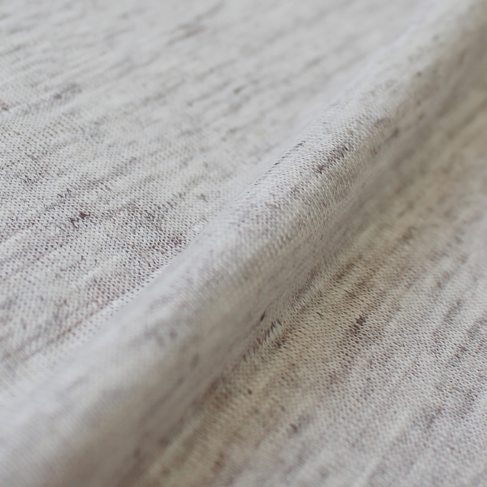 fine Italian mottled linen knit - white birch