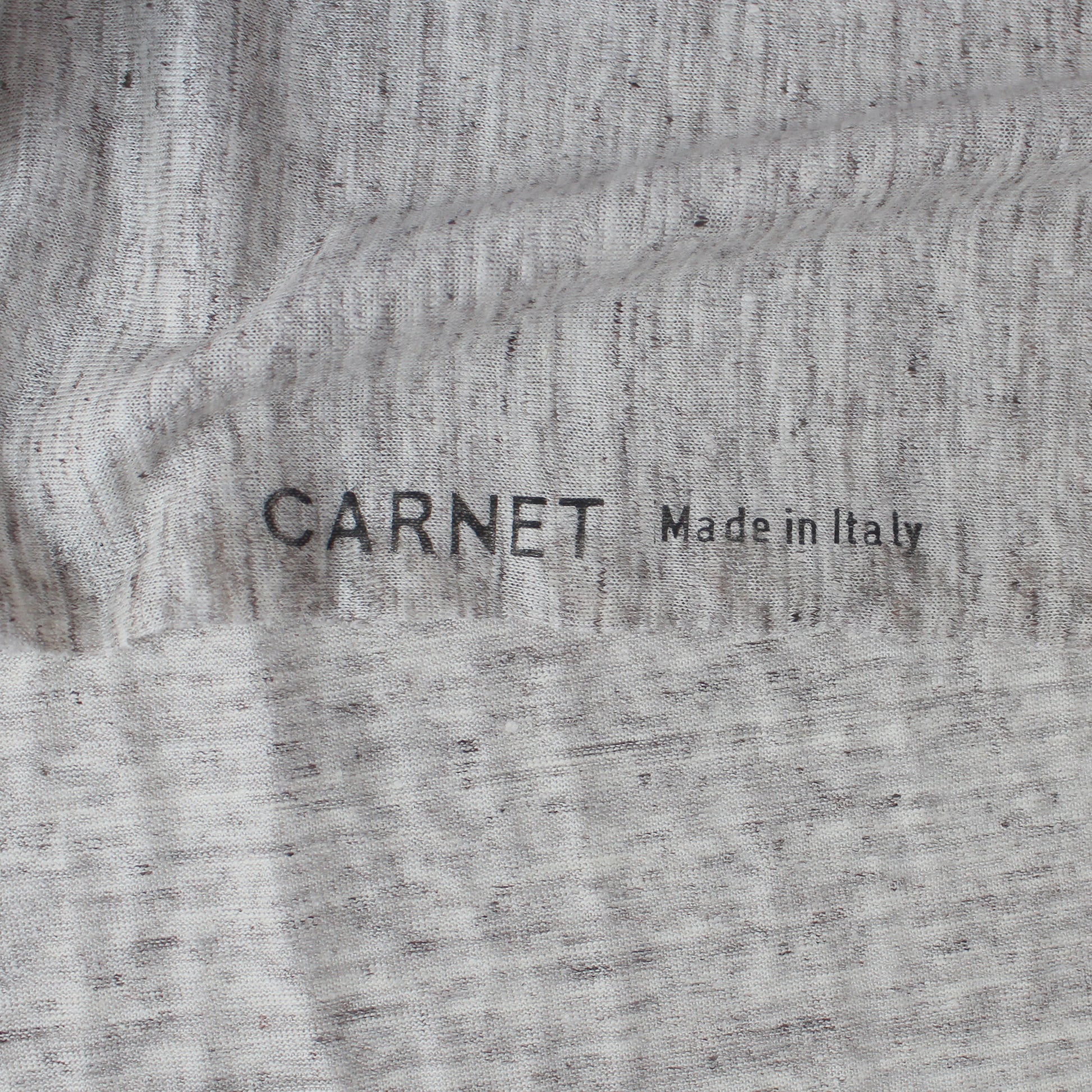 fine Italian mottled linen knit - white birch