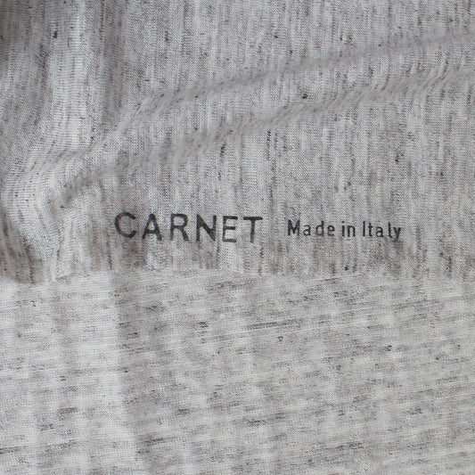 fine Italian mottled linen knit - white birch