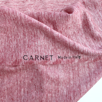 fine Italian mottled linen knit - red