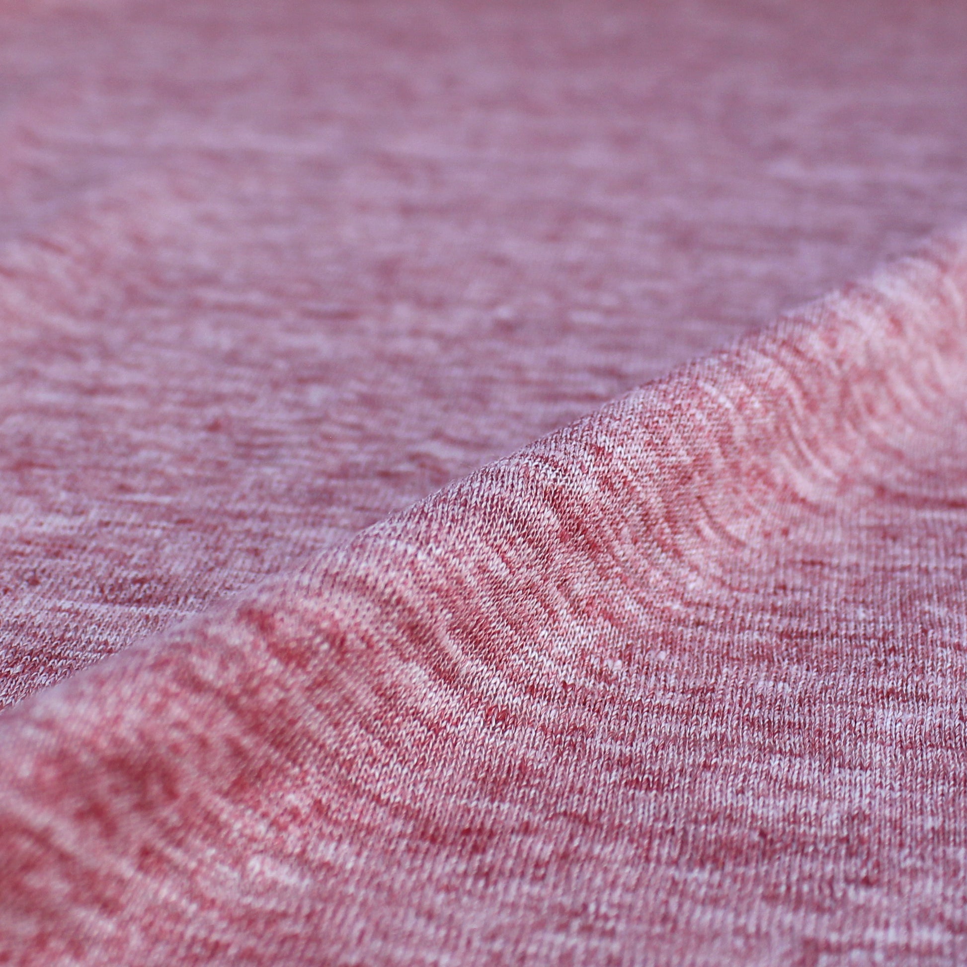 fine Italian mottled linen knit - red