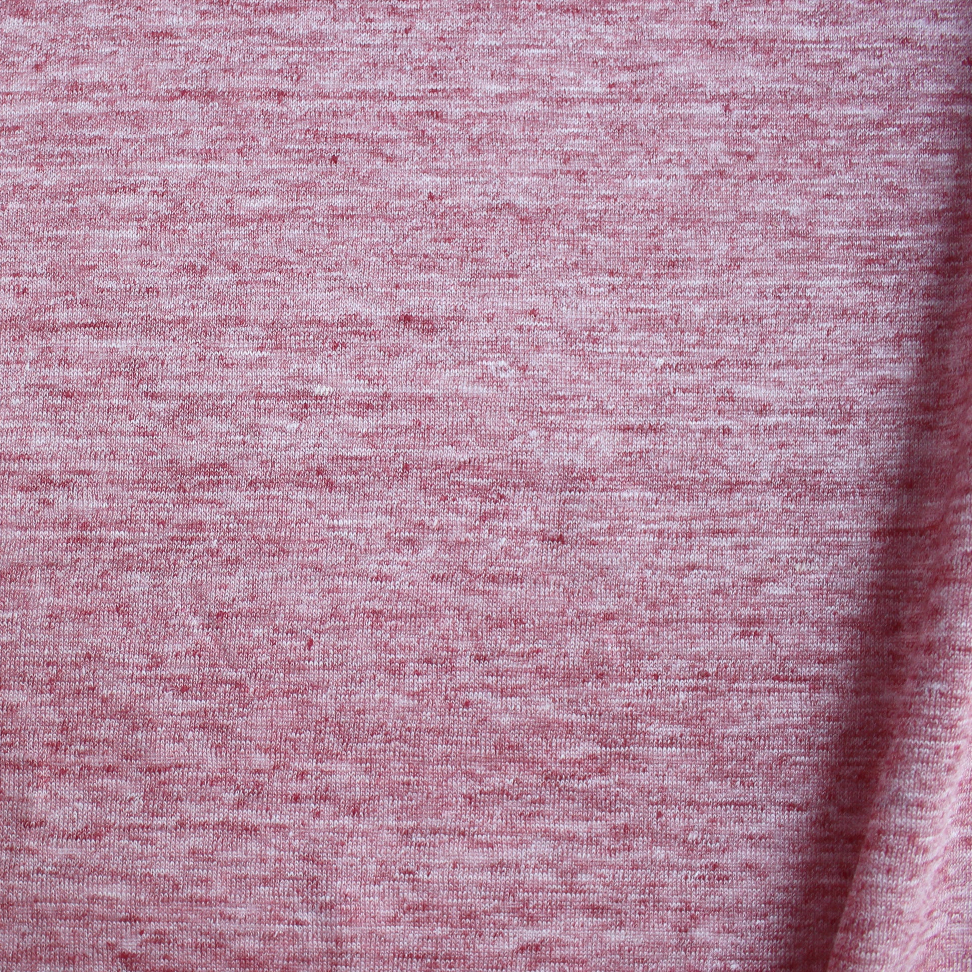 fine Italian mottled linen knit - red