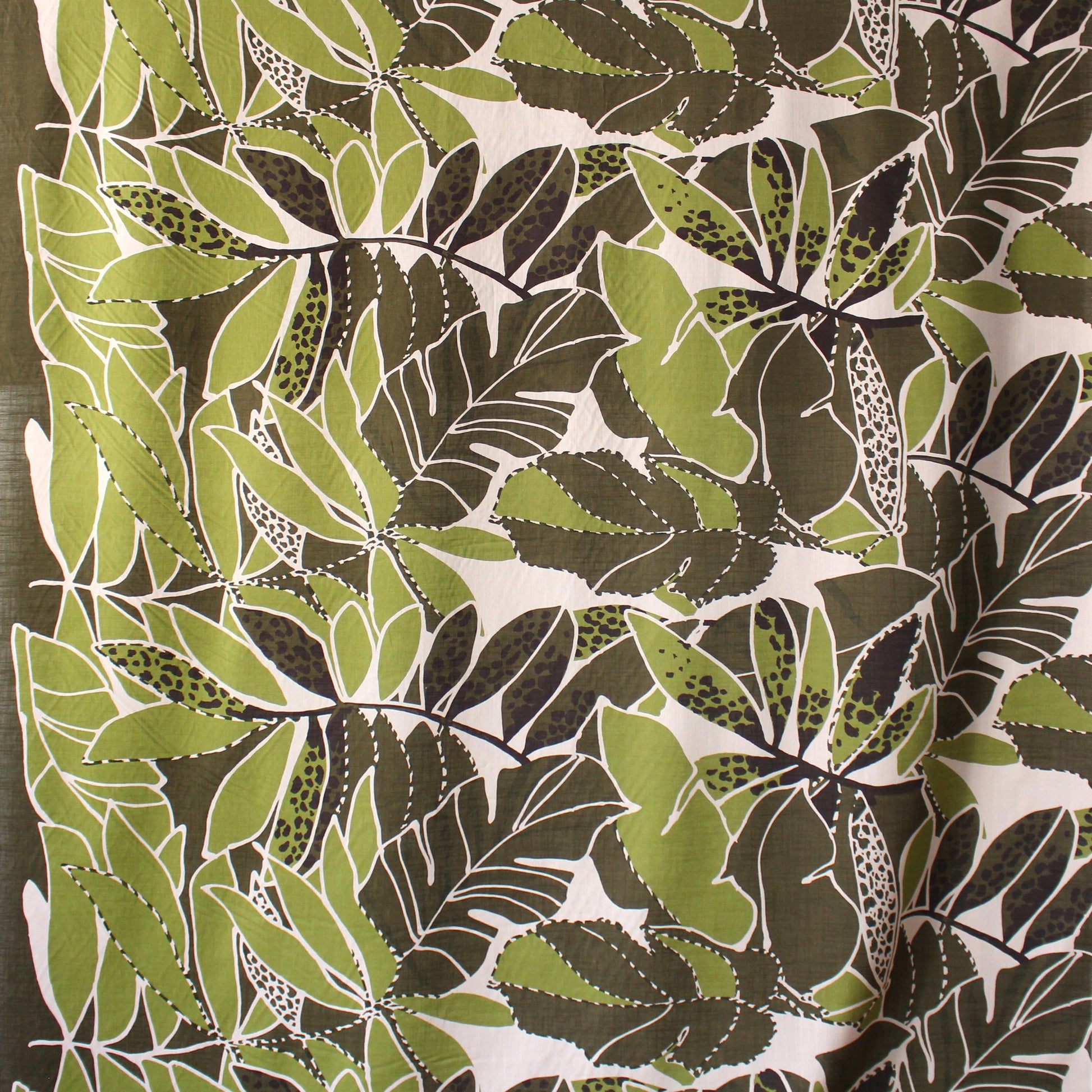 Italian 'tropical green' linen/cotton dressweight woven