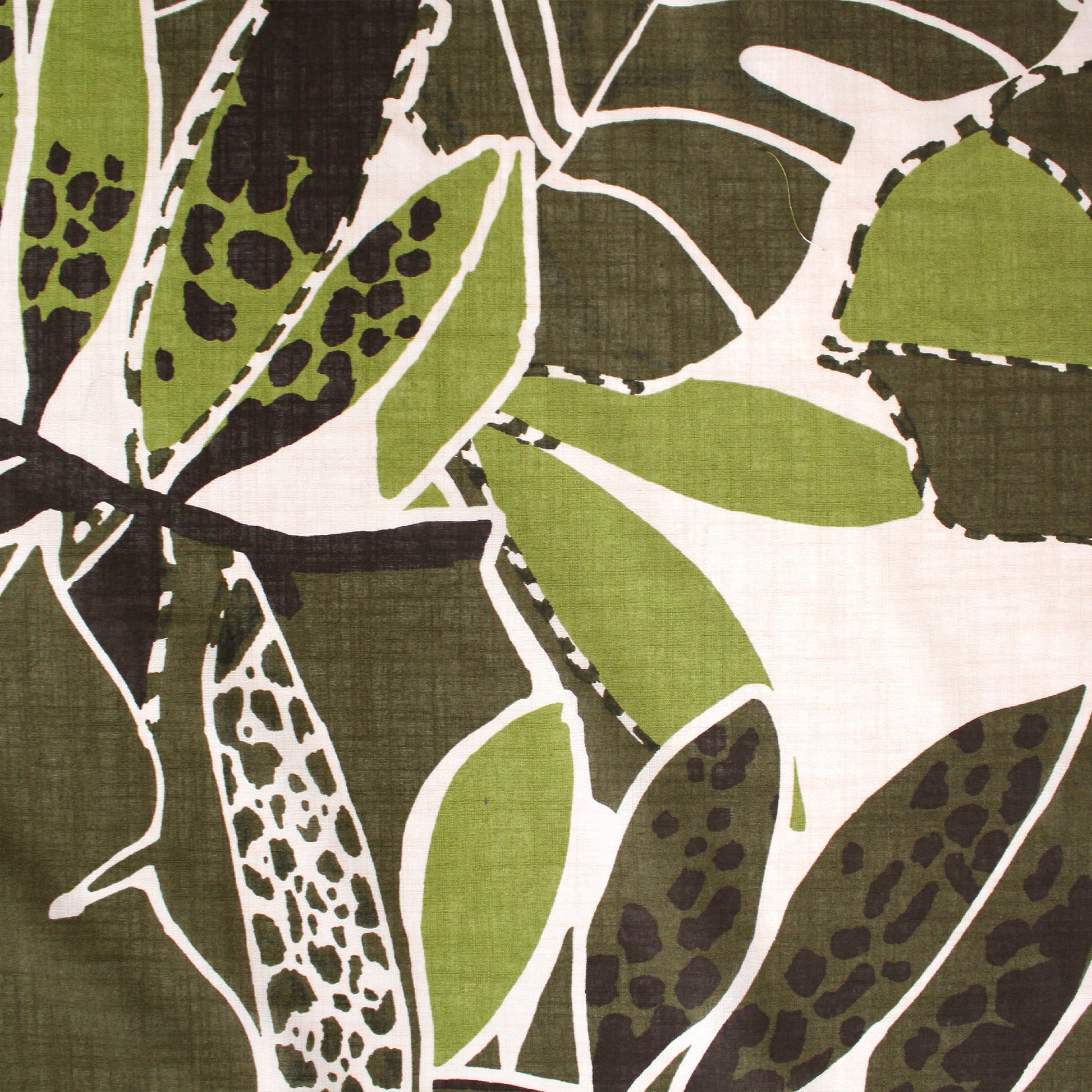Italian 'tropical green' linen/cotton dressweight woven
