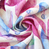 European 'painted shapes' slub linen woven