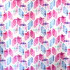 European 'painted shapes' slub linen woven