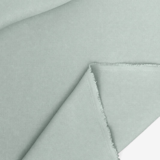 European mid-weight linen woven - blue fox