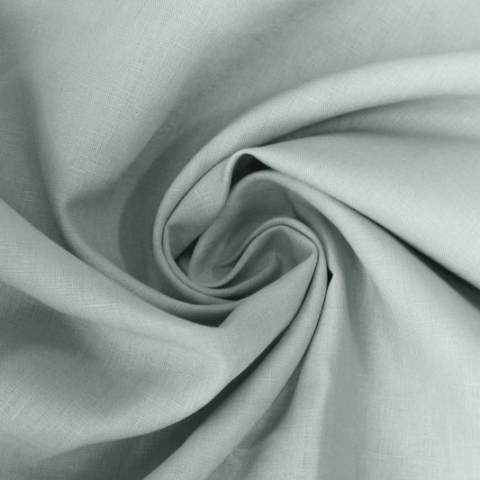 European mid-weight linen woven - blue fox