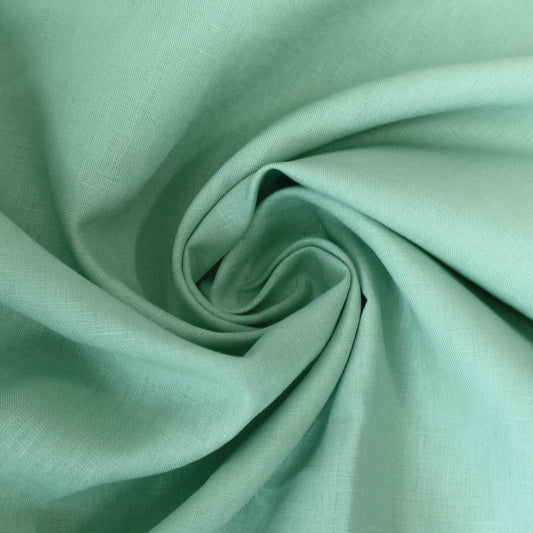 European mid-weight linen woven - lichen