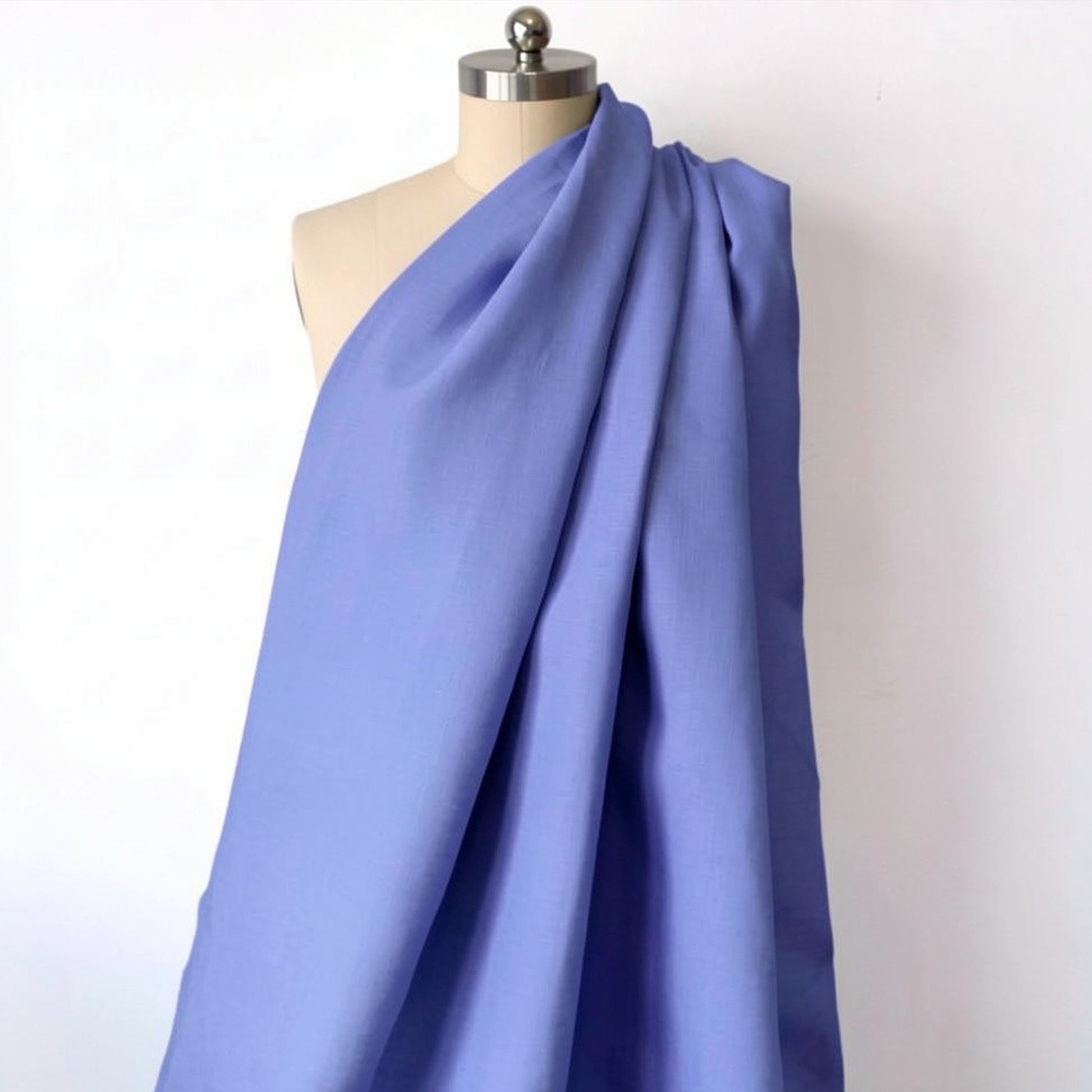 European mid-weight linen woven - French blue
