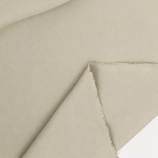 European mid-weight linen woven - limestone