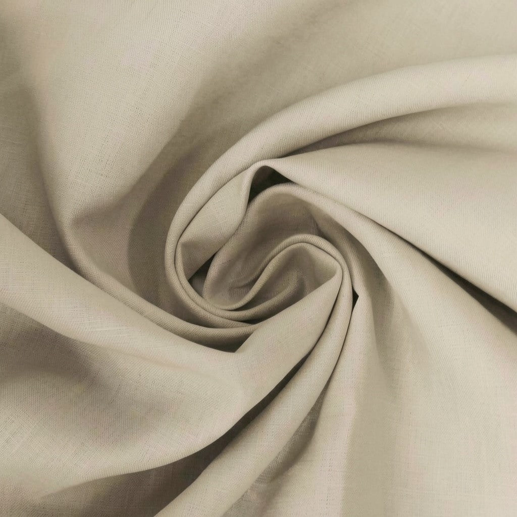 European mid-weight linen woven - limestone