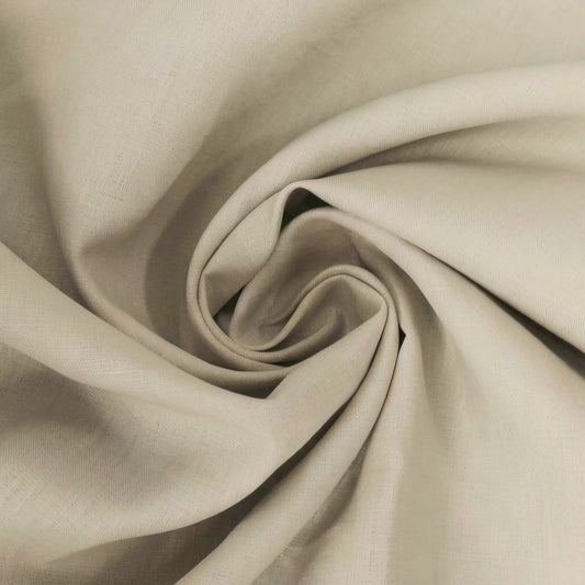 European mid-weight linen woven - limestone