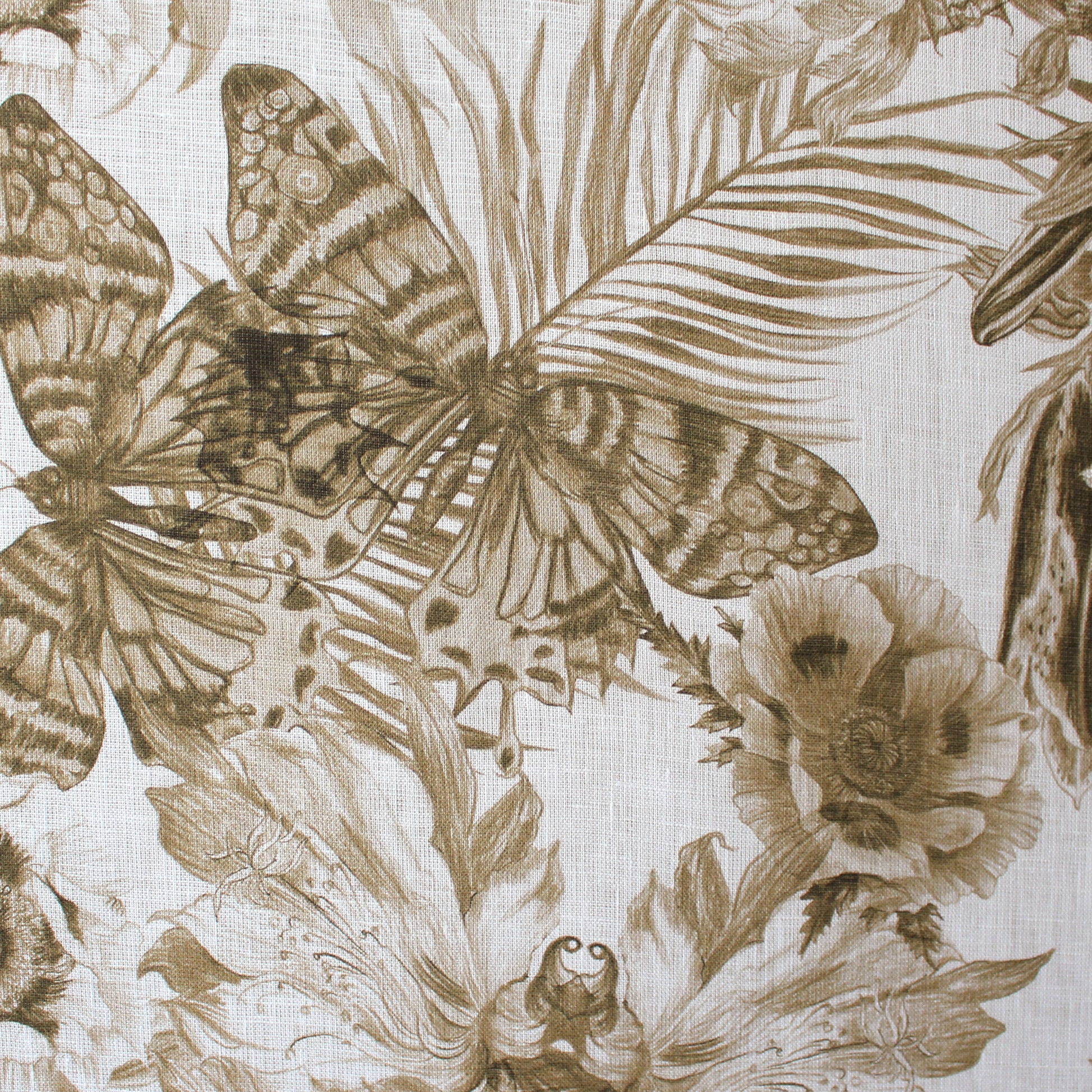 European 'sepia sketches' mid-weight linen woven
