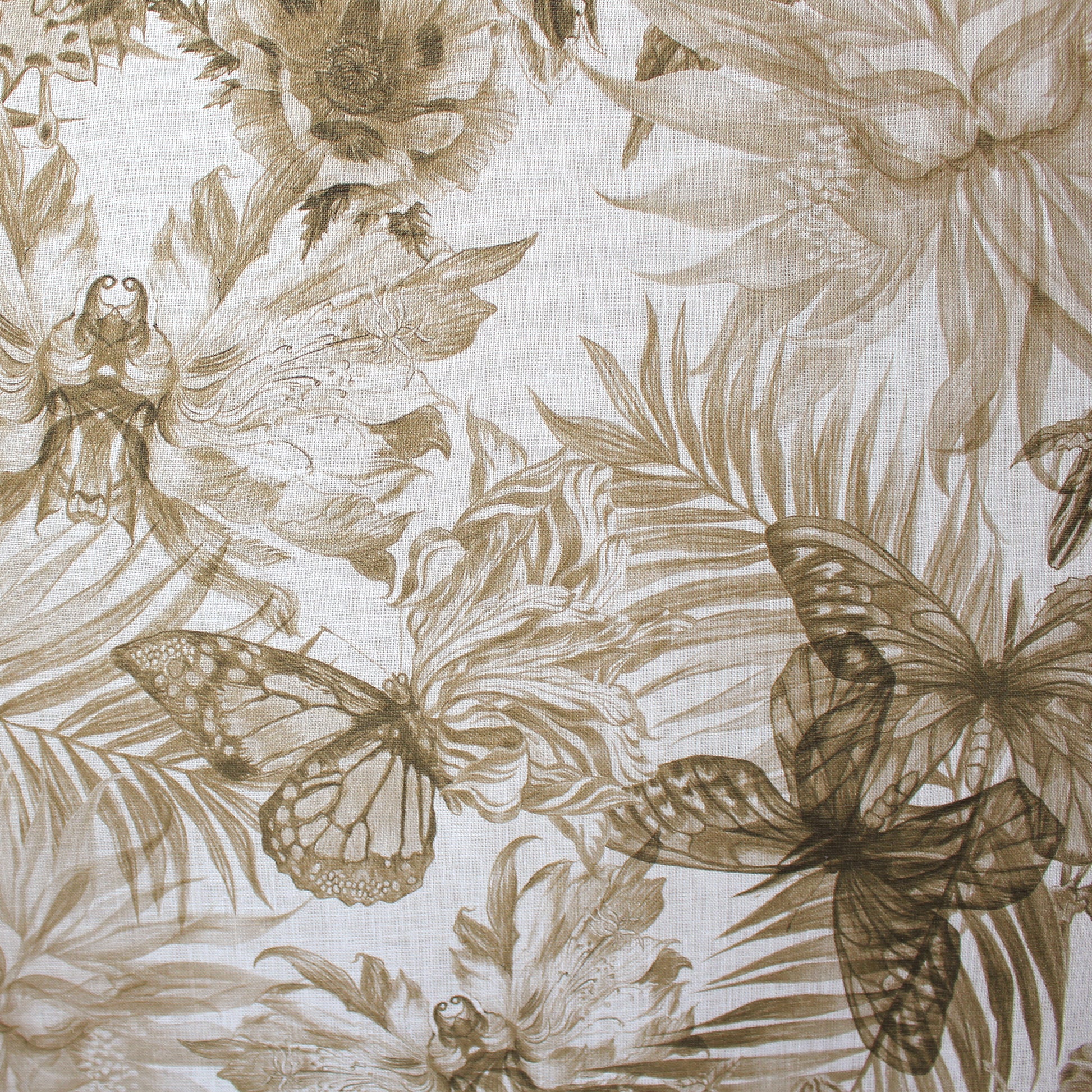 European 'sepia sketches' mid-weight linen woven