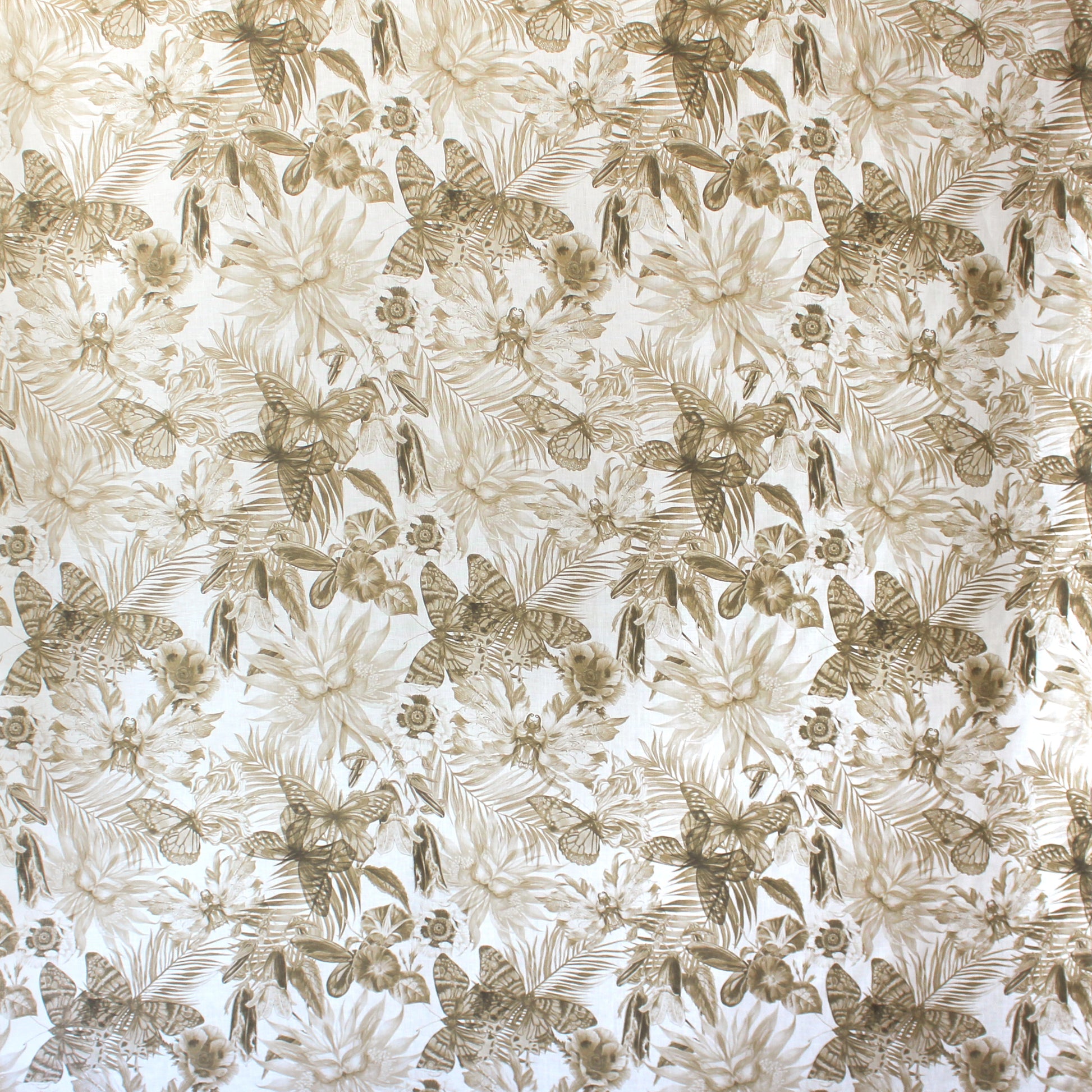 European 'sepia sketches' mid-weight linen woven