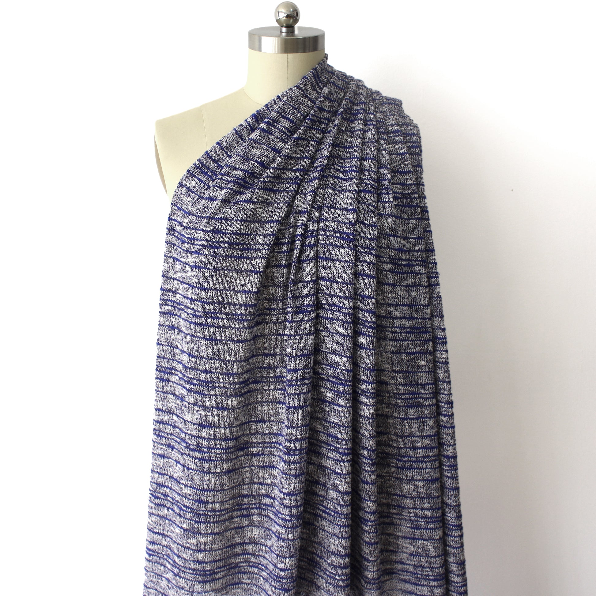 space dyed lightweight sweater knit - lapis blue
