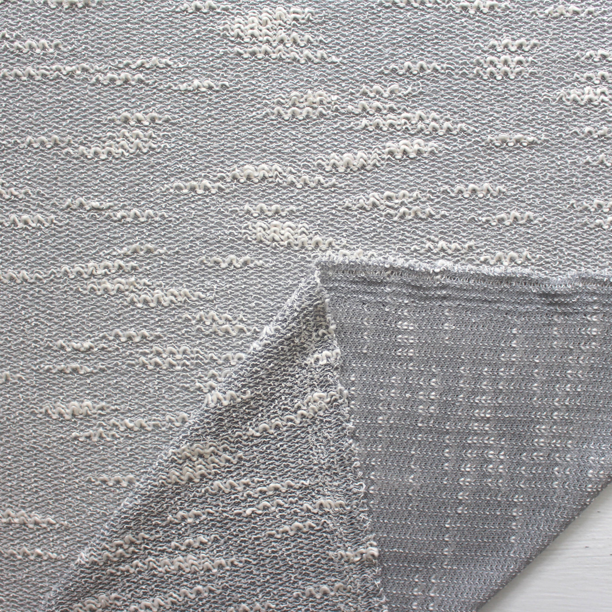 space dyed lightweight sweater knit - gray