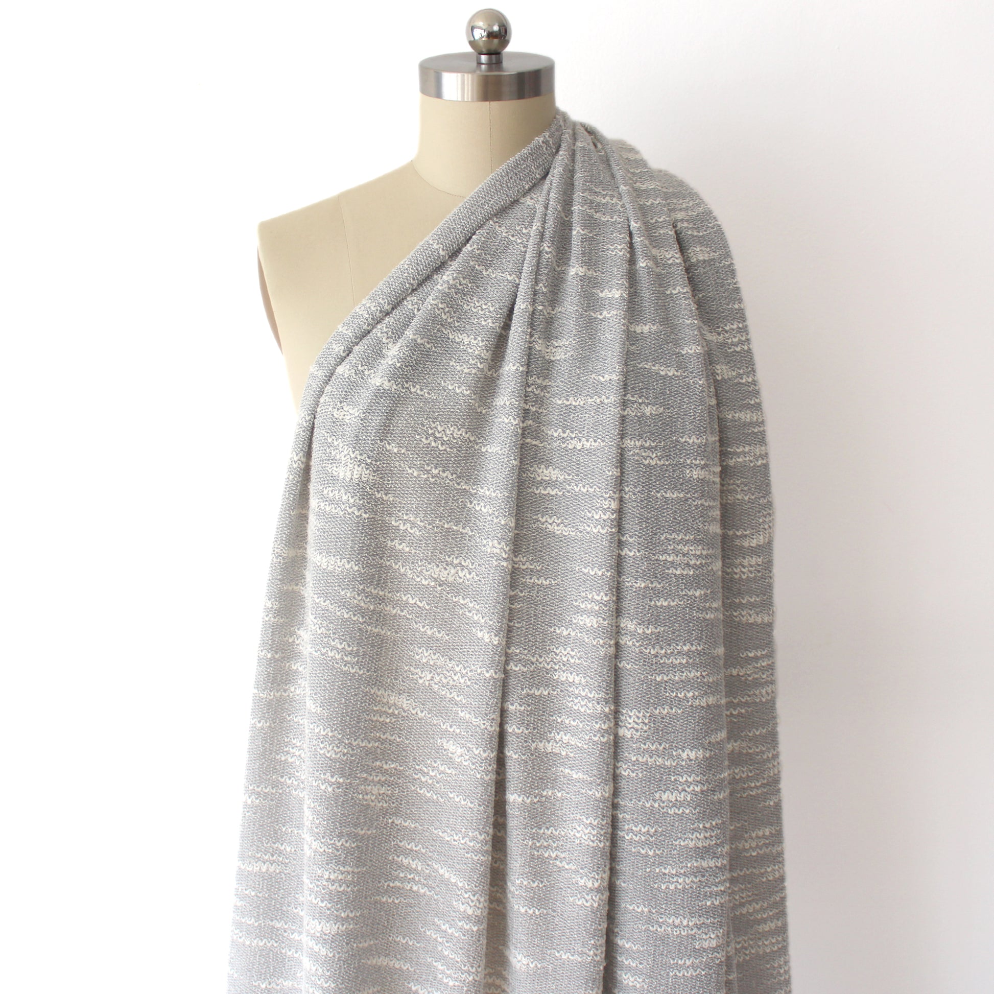space dyed lightweight sweater knit - gray