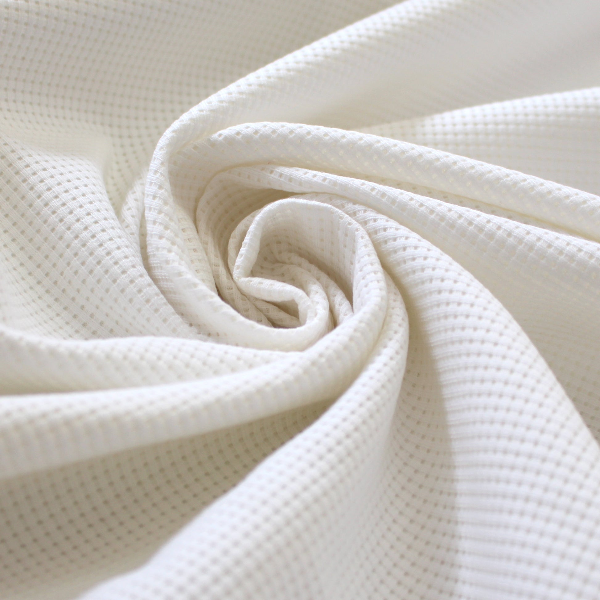 waffle doubleknit stretch cotton suiting