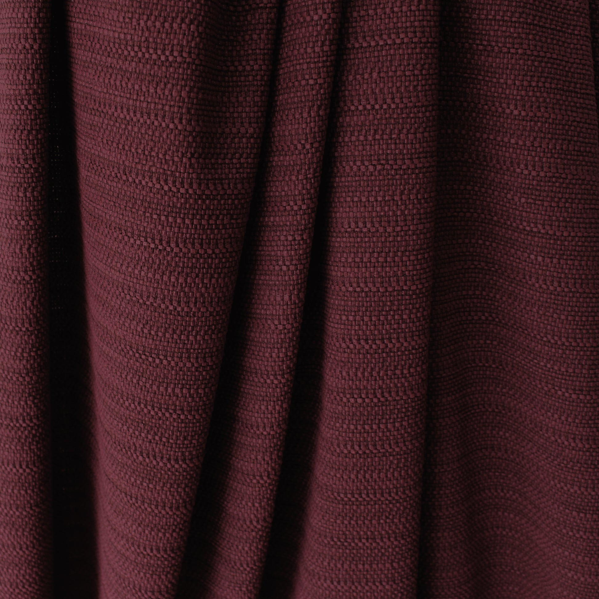 novelty weave stretch cotton blend suiting - burgundy
