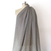 "stringweave" reversible novelty cotton suiting - bone/black