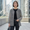 "stringweave" reversible novelty cotton suiting - bone/black