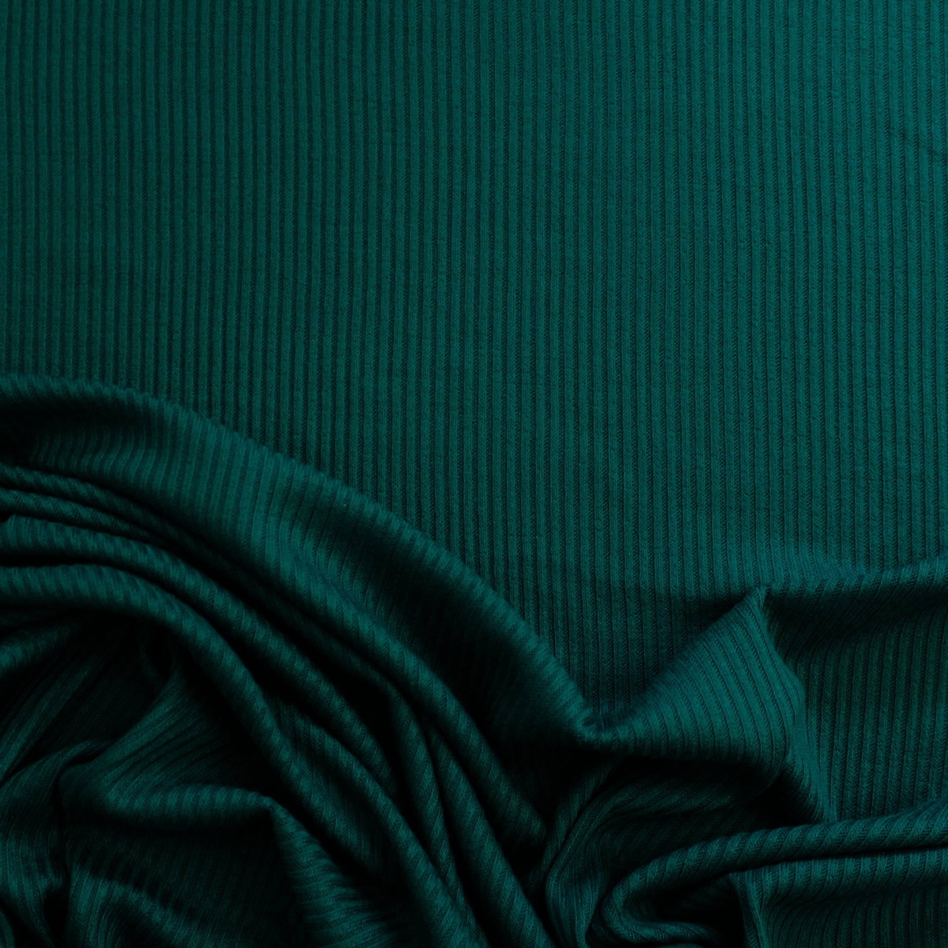 derby rib lightweight sweater knit - bottle green