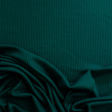 derby rib lightweight sweater knit - bottle green