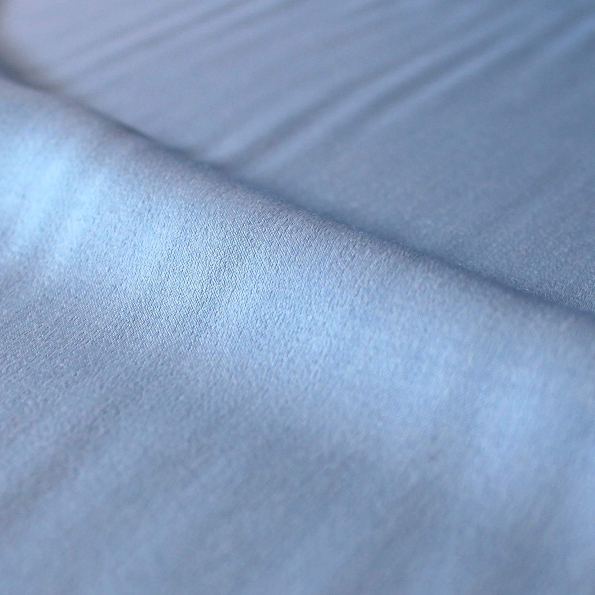 decadent cotton/rayon satin 'denim' - Caribbean sea