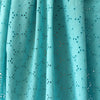 'daisy chain' embroidered cotton eyelet, Oeko-Tex cert.