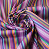 Italian 'roman stripe' yarn-dyed cotton woven